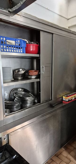 3 Bancadas de cozinha industrial Inox