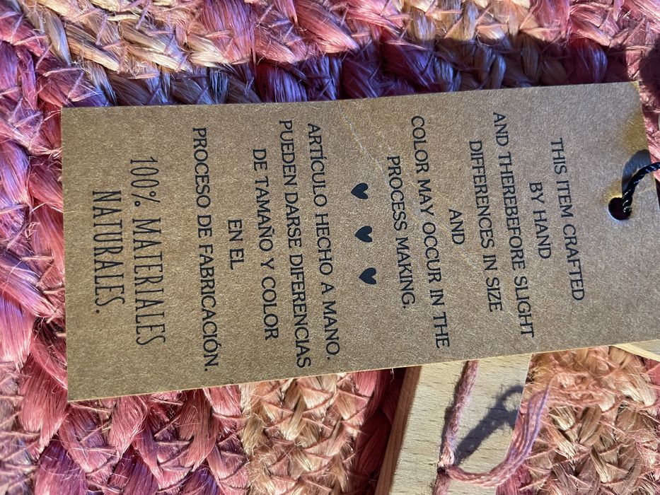 Fantástica mala em corda artesanal nova