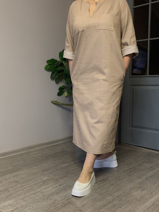 Джинсова сукня на великий розмір