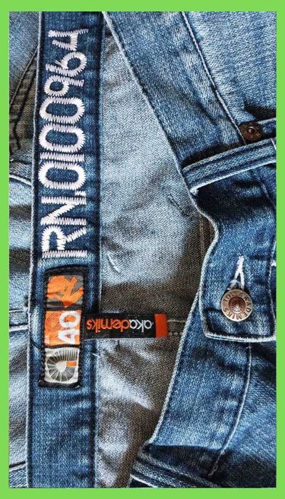 Чоловічі сині широкі баггі джинси батал р. 40 XXL Akademiks