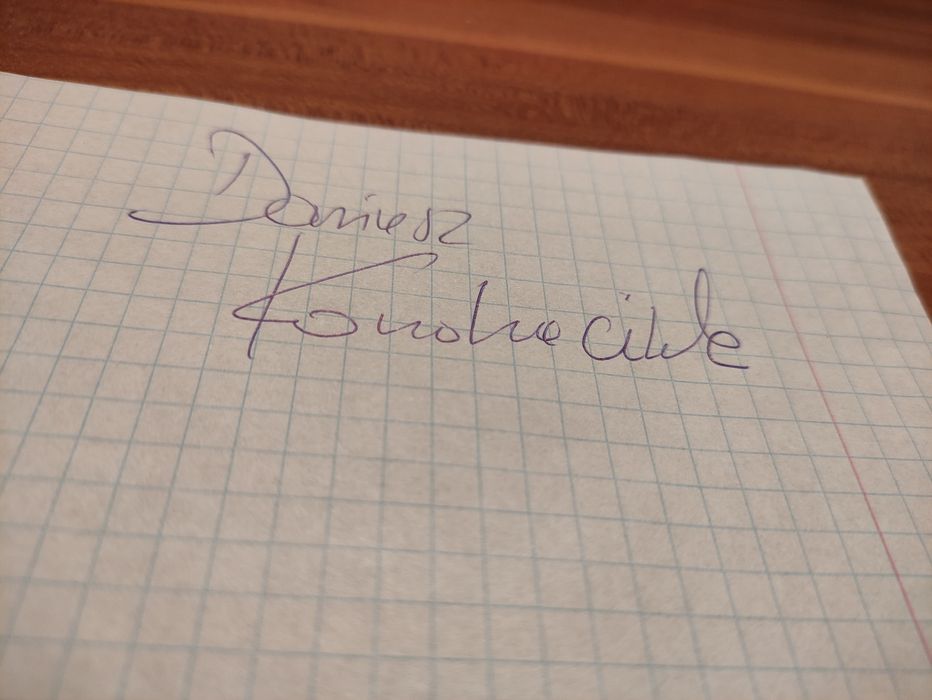 Autograf, podpis - Dariusz Darek Kondraciuk Sport Koszykówka Kosz PL