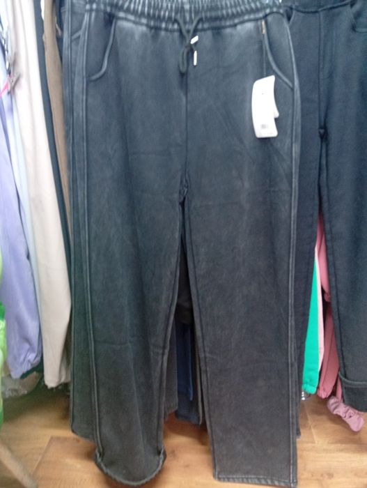 Брючки  Мом под джинс на меху, 2ХL, 3 XL ,кач трикотаж премиум качеств