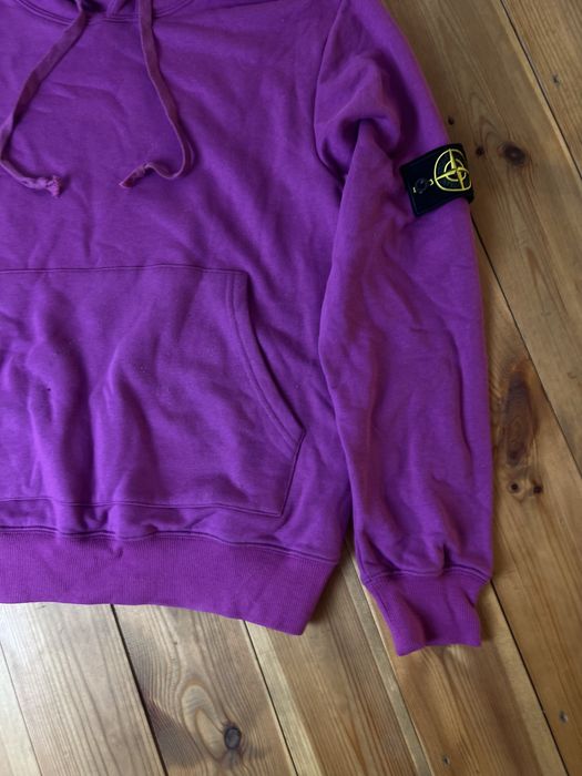 Zip hoodie bluza SI stone island patch patka L fioletowa