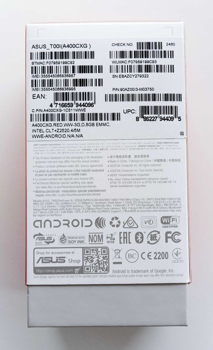 Мобільний телефон Asus ZenFone 4 (A400CG)