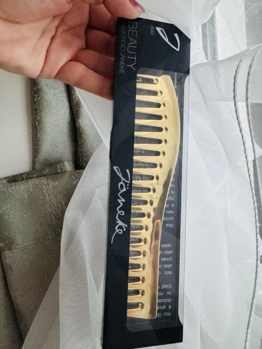 Расческа гребень Janeke золотой