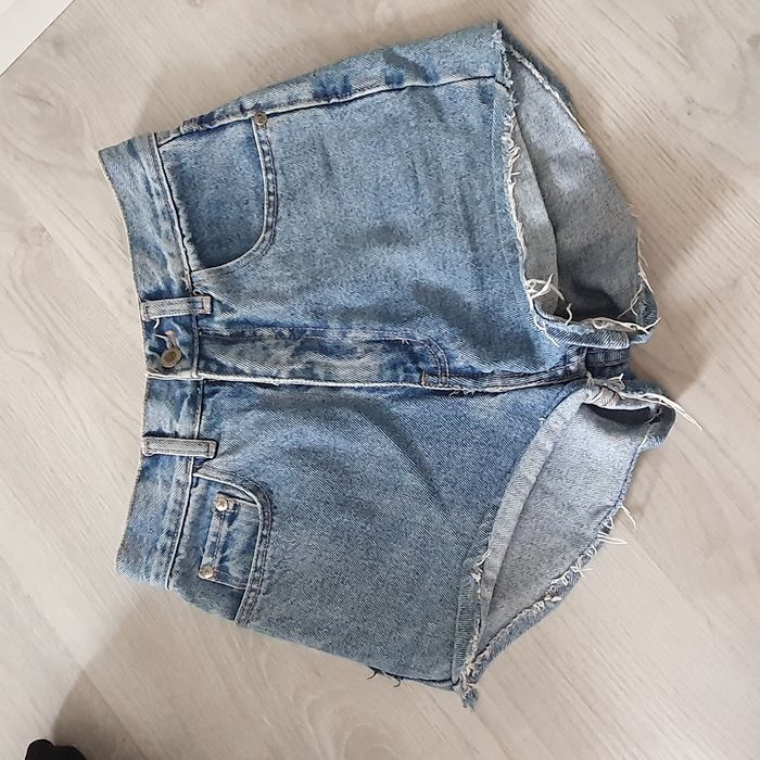 Spodenki krótkie jeansowe gruby jeans jasne