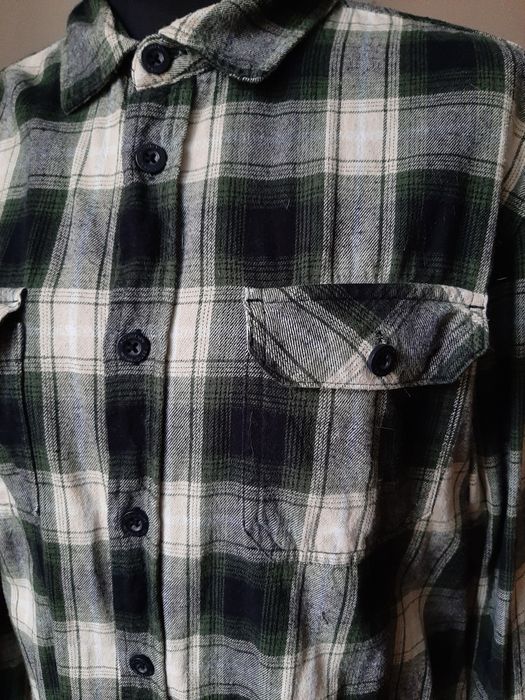 męska koszula w kratę L