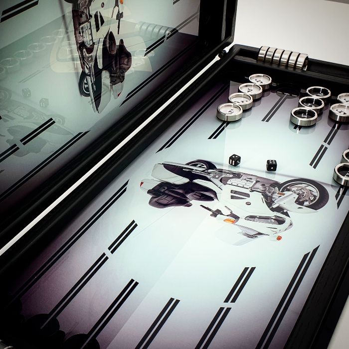 Нарды из прочного стекла + дизайн под заказ от бренда Art-limit. Нарди