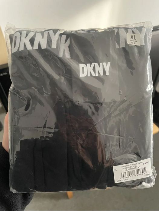 Чоловічі труси DKNY XL чорні 3 пари боксери