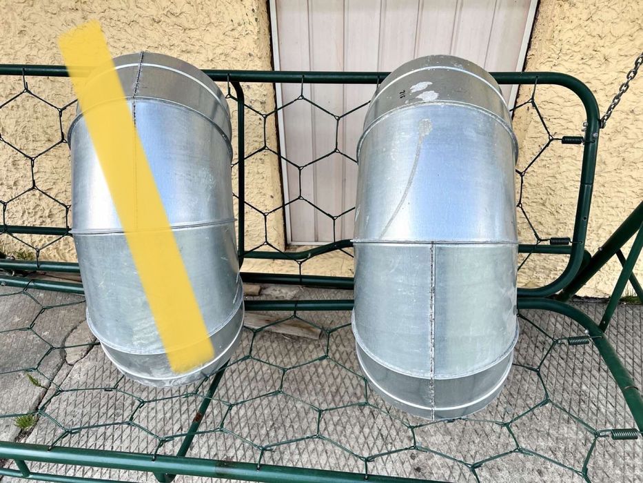 Коліно, відвід вентиляційний оцинкований D315