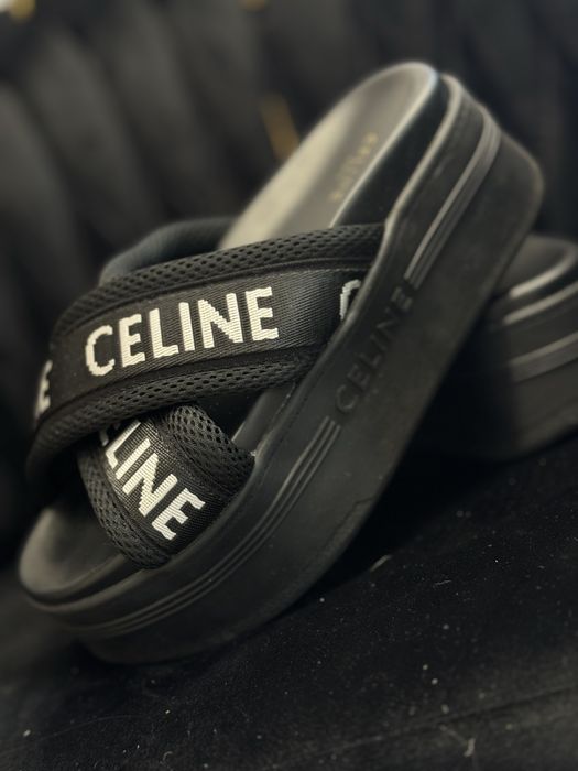 Klapki celine 37/38 nowe czarne