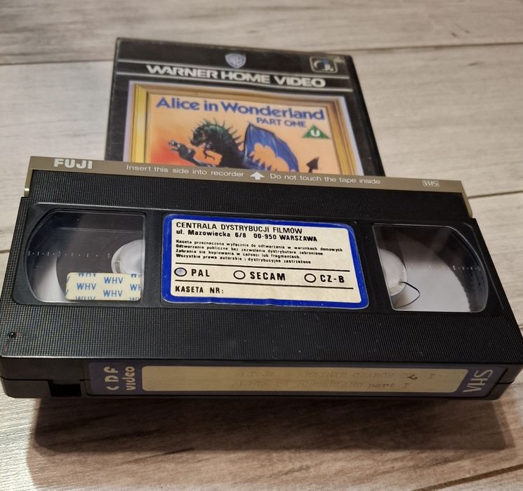 Alicja w krainie czarów cz 1 i 2 Pierwsze wydanie Contal i Oz VHS