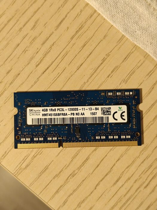 Pamięć RAM 4gb DDR3L