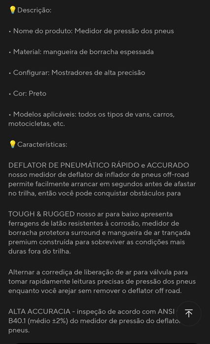 Medidor de pressão de pneus