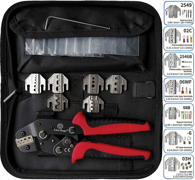 Кримпер Lion Rage, YEFYM, обжимка MC4 матриці SN-58B, 2546B, 02C, 03H,