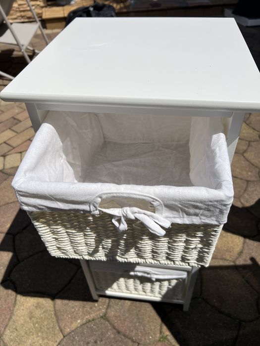 Komoda 3 szuflady jysk oure biala lazienka  boho