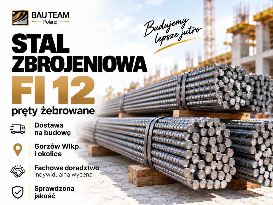 Stal zbrojeniowa fi 12 | pręty żebrowane | transport