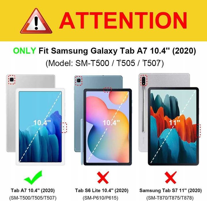 Etui z niemiecką klawiaturą JELLY COMB SAMSUNG TAB A7