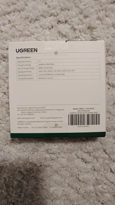 USB Bluetooth-адаптер Ugreen Bluetooth 5.3