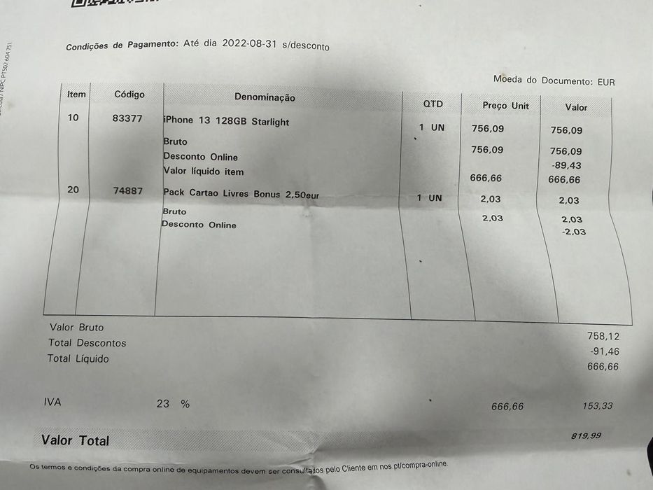 Telemóvel iPhone 13 Apple