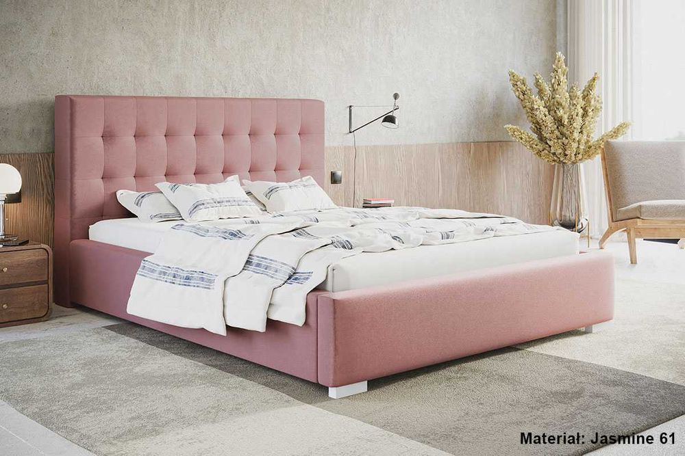 Łóżko łóżka tapicerowane pikowane DELI 160x200 180x200 200x200 POJEMNI