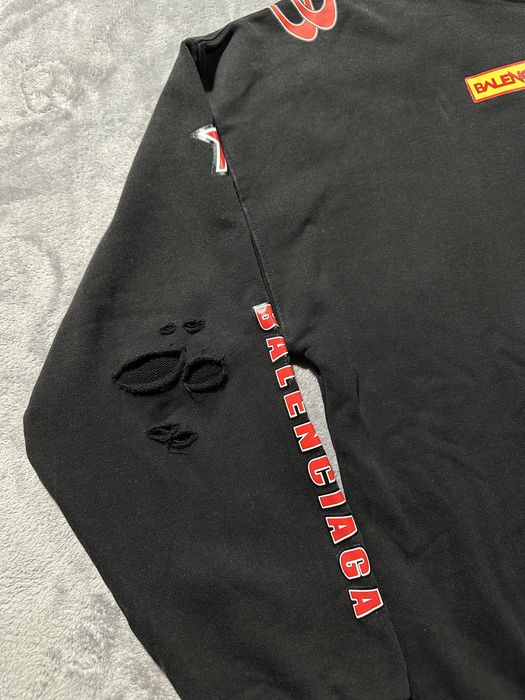 Зип худи balenciaga Sponsor Logos Large Zip-Up Hoodie S M L
