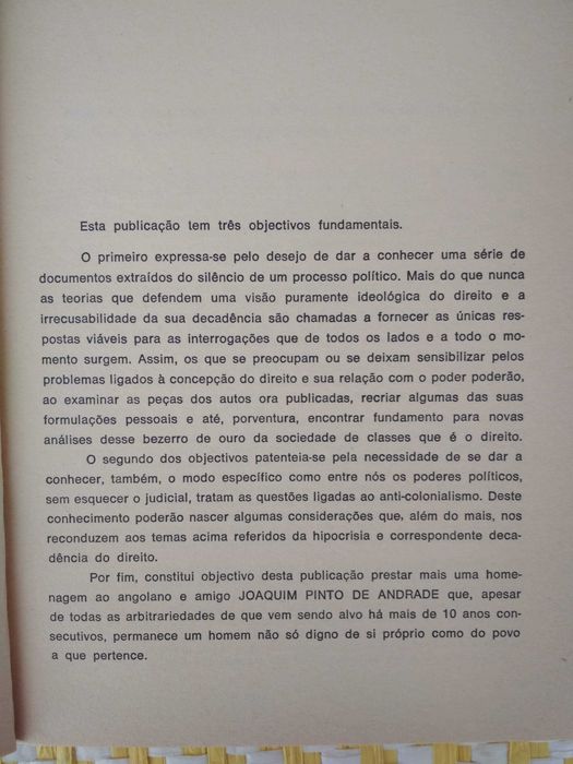 Em defesa de Joaquim Pinto de Andrade
Tribunal Plenário de Lisboa