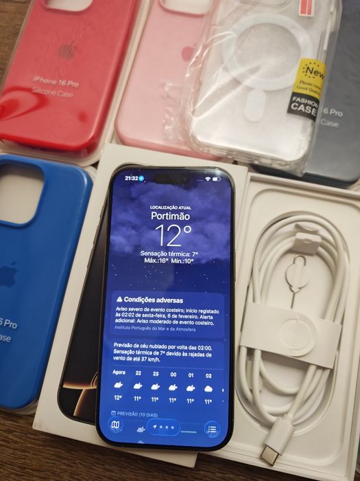 iPhone 16 Pro  6.3" 128GB Natural Titanium Aceito Retomas