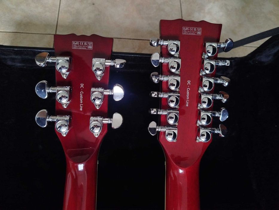 Guitarra Harley Benton DC-Custom II 612 Cherry