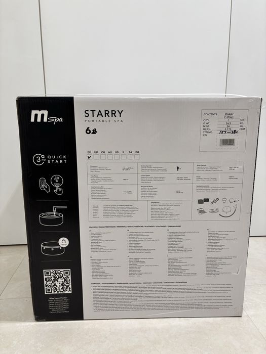 MSpa STARRY – 6-osobowe jacuzzi ogrodowe / spa dmuchane