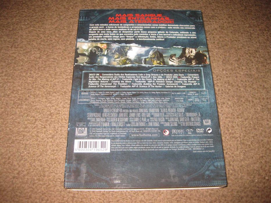 "Aliens Vs Predador 2" Edição Especial com 2 DVDs/Slidepack!