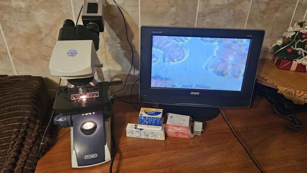 Продам темнопольний мікроскоп для сканування живої краплини крові