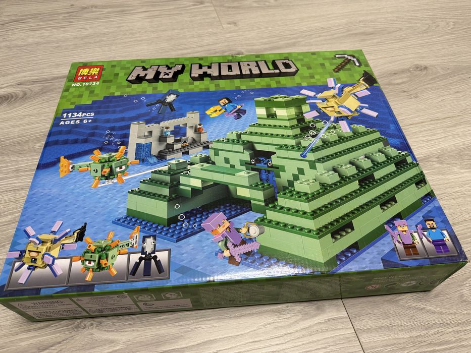 Конструктор minecraft майнкрафт 1134 детали+