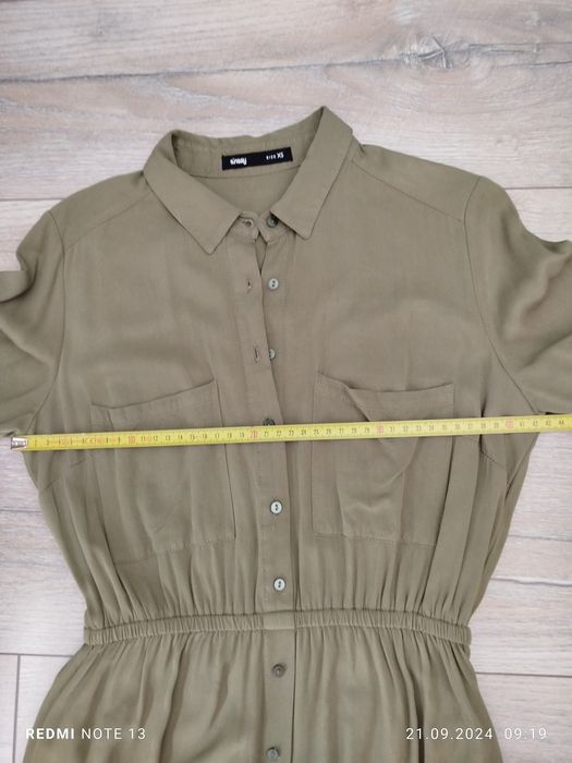 Sukienka tunika khaki