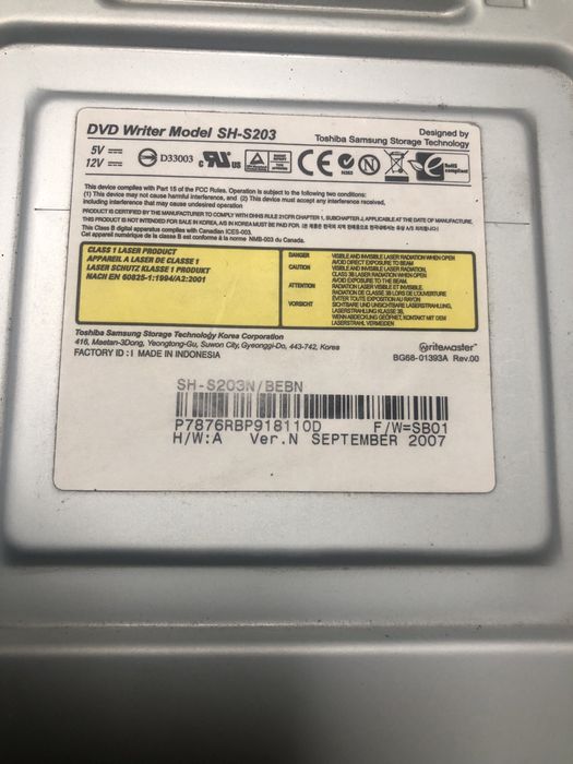 Napęd DVD nagrywarka plus RAM