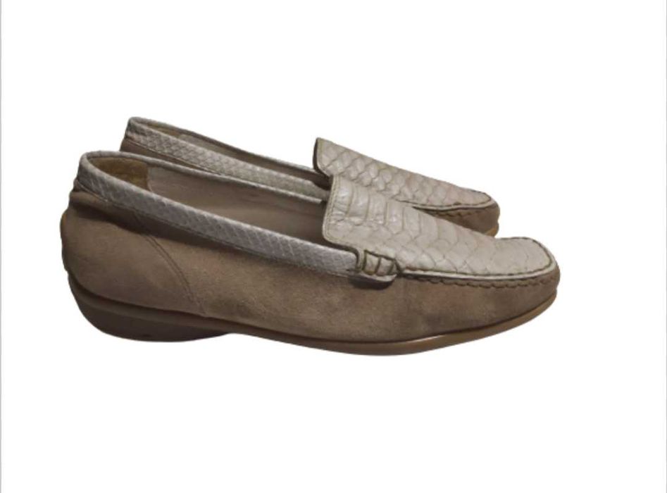 Мокасины кожаные