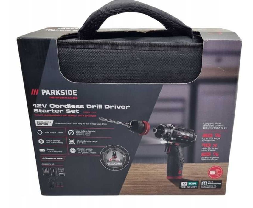 Wiertarko -Wkrętarka Parkside Performance - Nowa