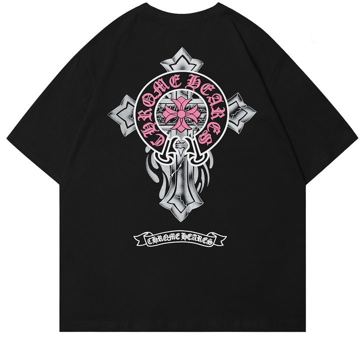 Футболки Chrome Hearts Logo унисекс белые черные Хром Хартс