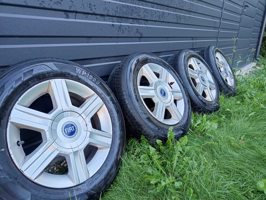 alufelgi fiat r15 4x98  z oponami wielosezonowymi ! 195/65/R15