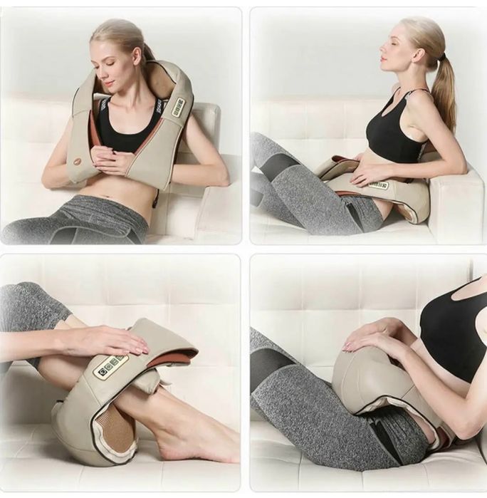 Роликовий масажер для шиї з інфрачервоним підігрівом