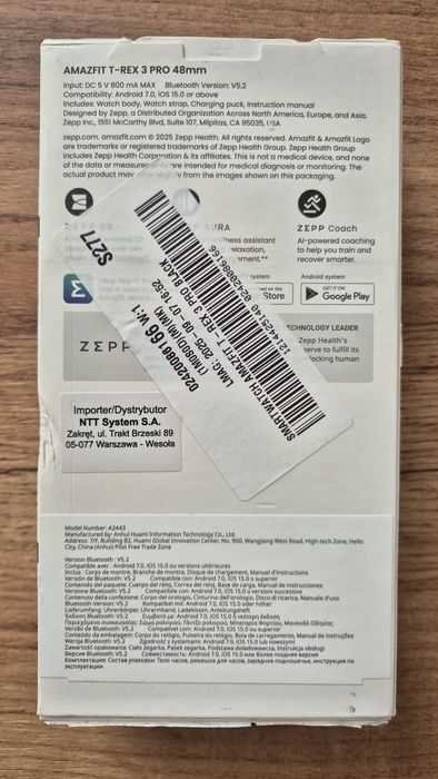 Amazfit T-Rex 3 Pro 48 mm Black