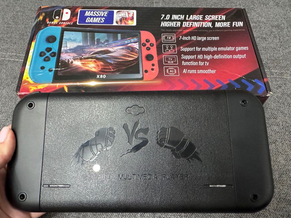 Портативна ігрова приставка X80/ PSP / 7 '' / 16 ГБ /20000 ігор /HD TV