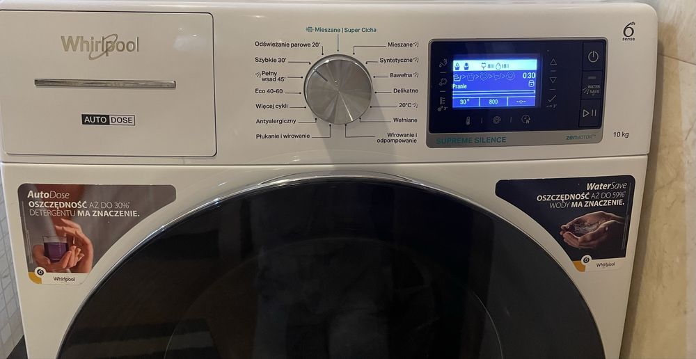 Sprzedam pralke Whirlpool Supreme Silence 10 kg
