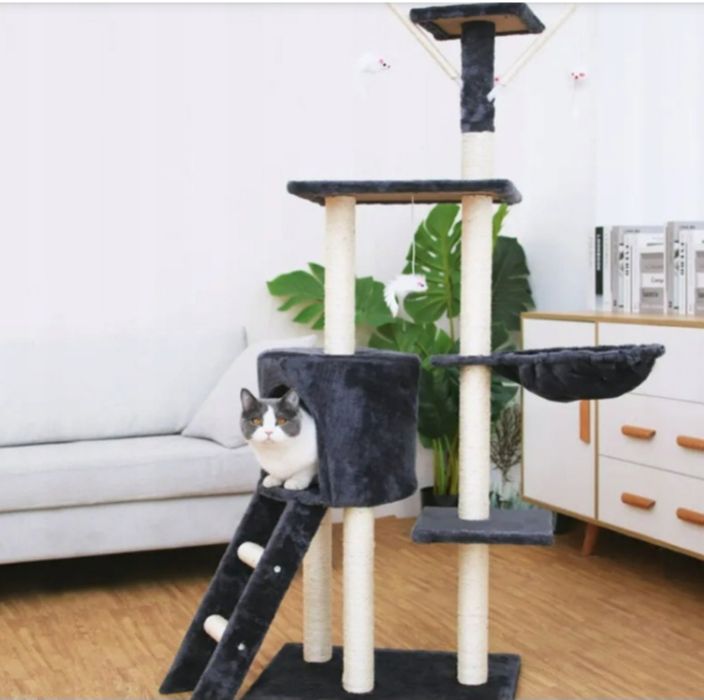 Когтеточка, ліжко, когтеточка, вишка 101 - 138 см