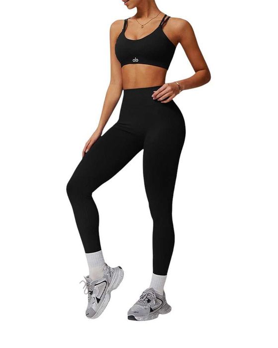 Топ спортивний Alo Yoga Tight Bra Black 40132-BK