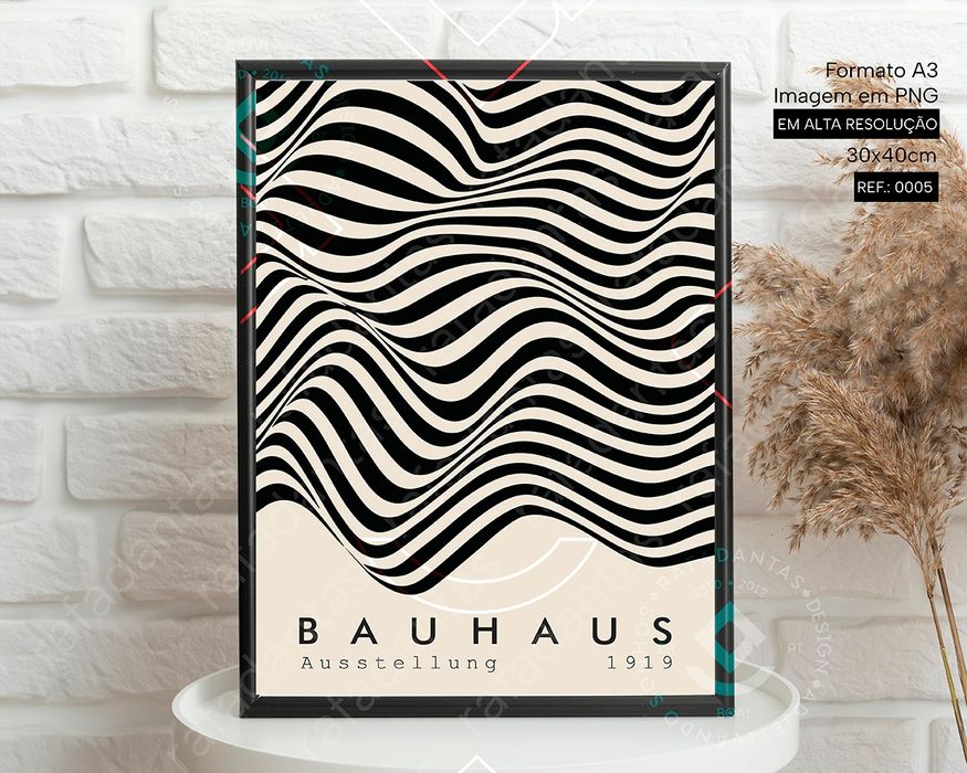 Poster's Bauhaus para Impressão A3