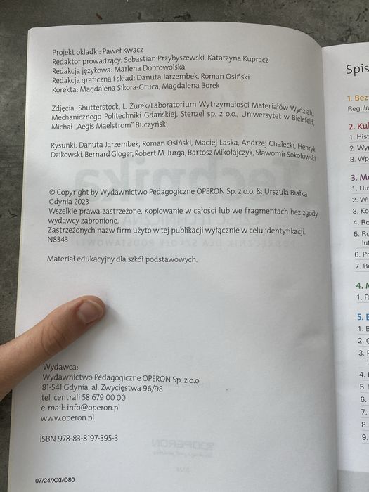 Podręcznik Operon technika klasa 6