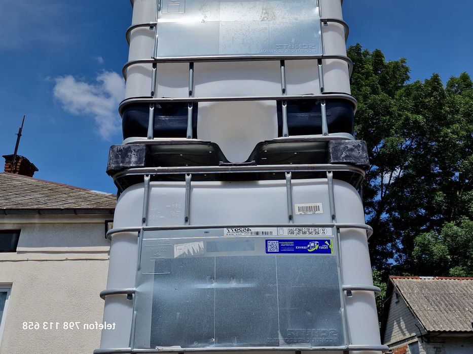 PALETOPOJEMNIK 1000 LITRÓW Mauzer ROPA Beczka Schutz IBC UN Deszczówka
