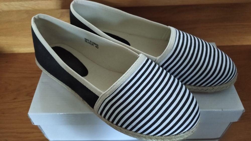 Półbuty espadryle r.40