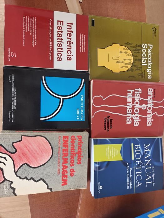 Mega Lote 6 Livros Universitários (Saúde, Enfermagem e Estatística)